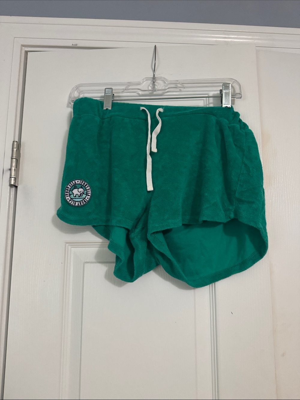 ivory ella Teal Terry Drawstring Women's Shorts